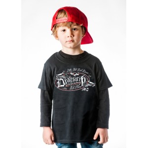 Dragstrip Kids Crew  T`Shirt - Hot Rod Racer Black